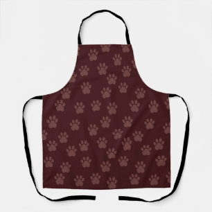Dog Paw Print Pattern Schürze