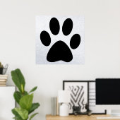 Dog Paw Print Poster (Heimbüro)