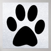 Dog Paw Print Poster (Vorne)
