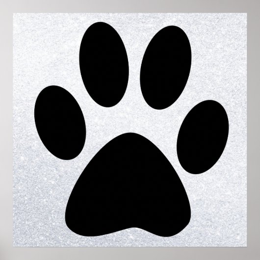 Dog Paw Print Poster (Vorne)
