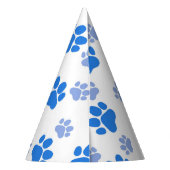 Dog Paw Print Simple Animal Lover Cute Puppies Partyhütchen (Rückseite)