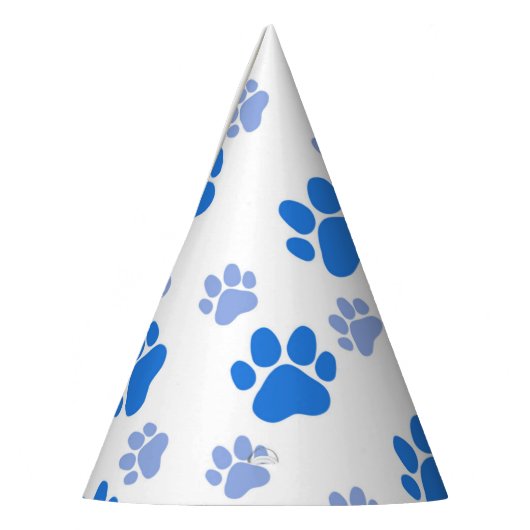 Dog Paw Print Simple Animal Lover Cute Puppies Partyhütchen (Links)