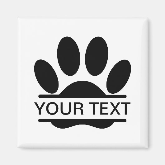 Dog Paw Print Split Zeichnend Tablette mit benutze Magnet (Vorne)