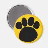 Dog Paw Print to Paw Magnet (Vorderseite/Rückseite)