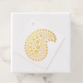 Dog Paw Prints and Hearts Paisley Muster Geschenkanhänger (Mit Box)