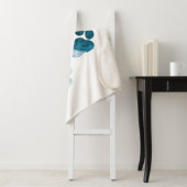 Dog Paw Prints - Beach Waves and Sand Sherpadecke (Beispiel)