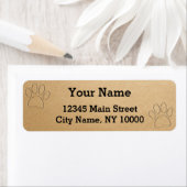 Dog Paw Prints Editable Text (Insitu)