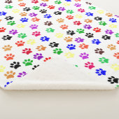 Dog Paw Prints mit Niedlichen Grundfarben Sherpadecke (3/4)