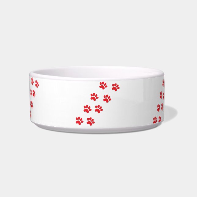 Dog Paw Prints Napf (Vorderseite)