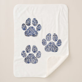 Dog Paw Prints - Portugiesische Tiles Sherpadecke
