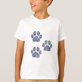 Dog Paw Prints - Portugiesische Tiles T-Shirt