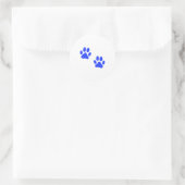 Dog Paw Prints Runder Aufkleber (Tasche)
