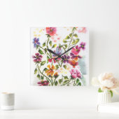 DOG PAW PRINTS SECRET ANGEL QUADRATISCHE WANDUHR (Zuhause)