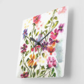 DOG PAW PRINTS SECRET ANGEL QUADRATISCHE WANDUHR (Winkel)