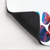 Dog Paw Prints - Tinte in Wasser Mousepad (Ecke)