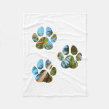 Dog Paw Prints - Tropische Palmen