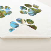 Dog Paw Prints - Tropische Palmen Sherpadecke (3/4)