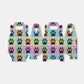 Dog Paw Quilt Muster Print Custom Geschenkschachtel (Ungefaltet)