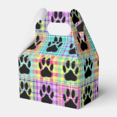 Dog Paw Quilt Muster Print Custom Geschenkschachtel (Vorderseite)