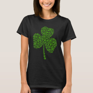 Dog Paw Shamrock St Patricks Day Cat Saint Pattys T-Shirt