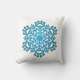 Dog Paw Snowflake Kissen