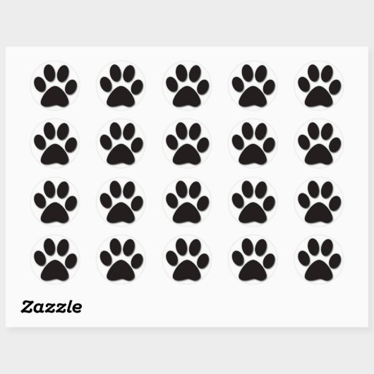 Dog Paw Sticker (Blatt)