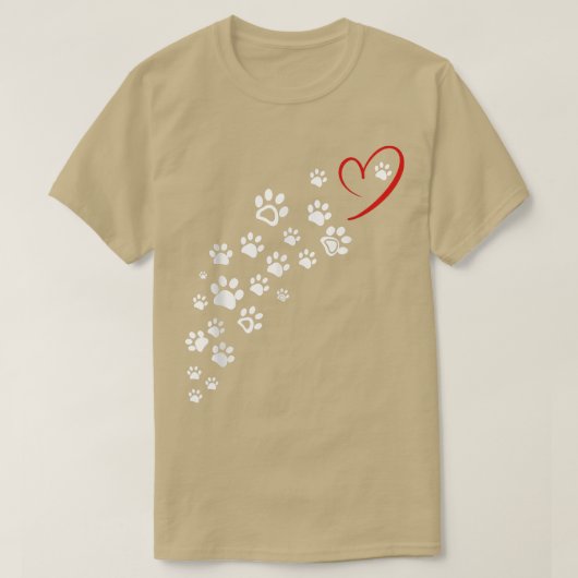 Dog Paw Tee for Dog Owners Funny For Women Men  (Design vorne)