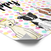 Dog Paw-ty Table Sign - adoptier eines Welpen Poster (Ecke)