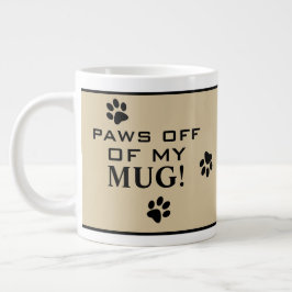 Dog Paw Typografie Hot Beverage Spezialität Jumbo-Tasse