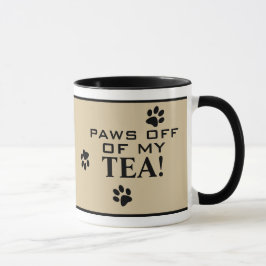 Dog Paw Typografie Tea Lover's Specialty Tasse