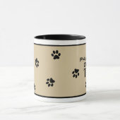 Dog Paw Typografie Tea Lover's Specialty Tasse (Zentrum)