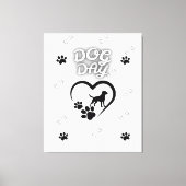 Dog Paw Wall Art - Niedlicher Hund Lover Wohngesta Leinwanddruck (Vorderseite)