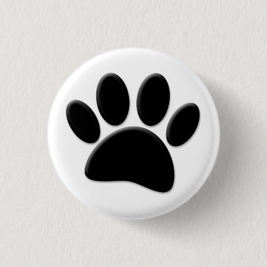 Dog Pawprint Button (Vorderseite)