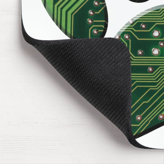 Dog Pawprint Circuit Board Mousepad (Ecke)