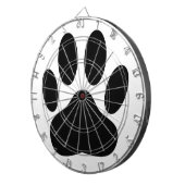 Dog Pawprint Dartscheibe (Vorderseite rechts)