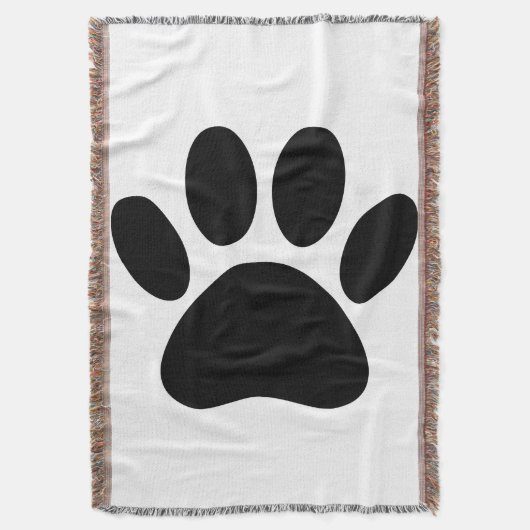 Dog Pawprint Decke (Vorderseite Vertikal)
