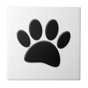 Dog Pawprint Fliese