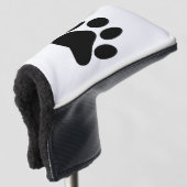 Dog Pawprint Golf Headcover (3/4 Vorderseite)