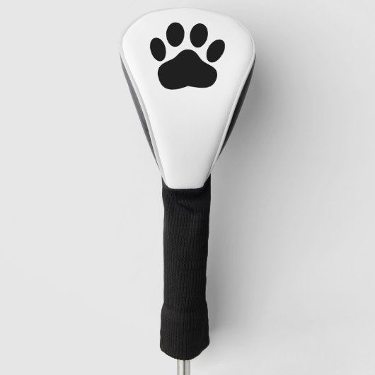 Dog Pawprint Golf Headcover (Vorderseite)