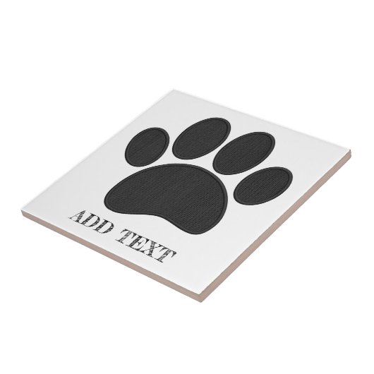 Dog Pawprint Imitate Sticken Sie Ihren eigenen Tex Fliese (Seite)