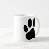 Dog Pawprint Kaffeetasse (VorderseiteRechts)