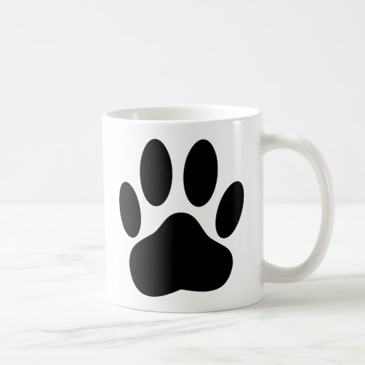 Dog Pawprint Kaffeetasse (Rechts)