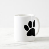 Dog Pawprint Kaffeetasse (VorderseiteRechts)