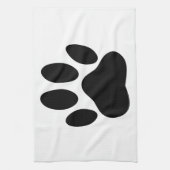 Dog Pawprint Küchentuch (Vertikal)