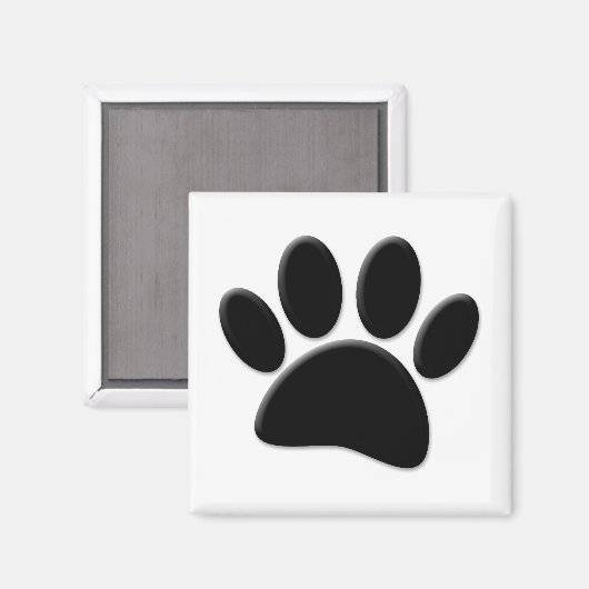 Dog Pawprint Magnet (Vorderseite/Rückseite)