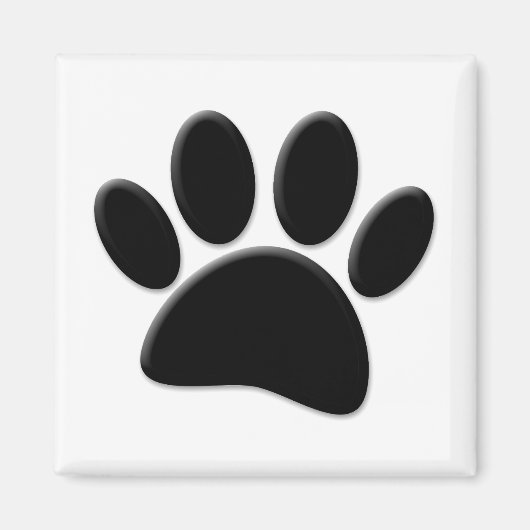 Dog Pawprint Magnet (Vorne)
