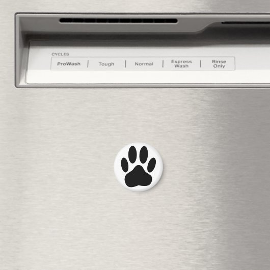 Dog Pawprint Magnet (In Situ (Geschirrspüler))