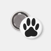 Dog Pawprint Magnet (Vorderseite/Rückseite)