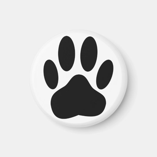 Dog Pawprint Magnet (Vorne)