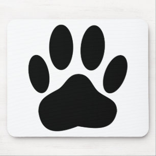 Dog Pawprint Mousepad